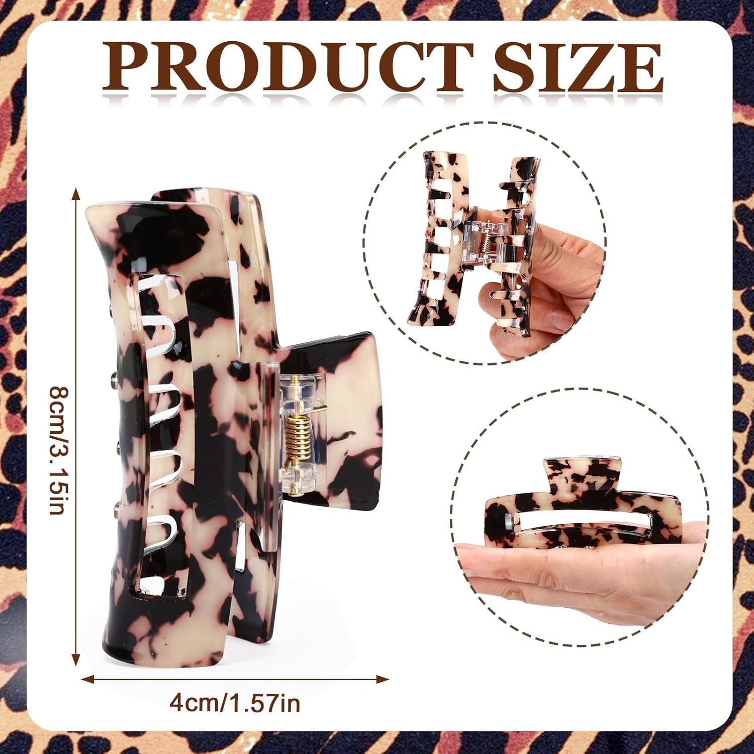 Volumette Tortoise Claw Clips (4-Pack) - Image 3